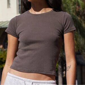 Brandy Melville Brown Short Sleeve Tee